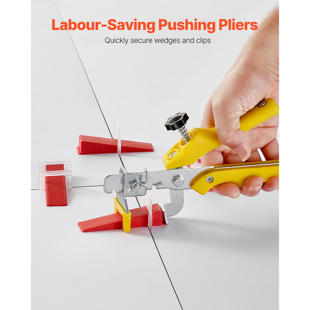 Complete Tile-Leveling Kit with Reusable Wedges