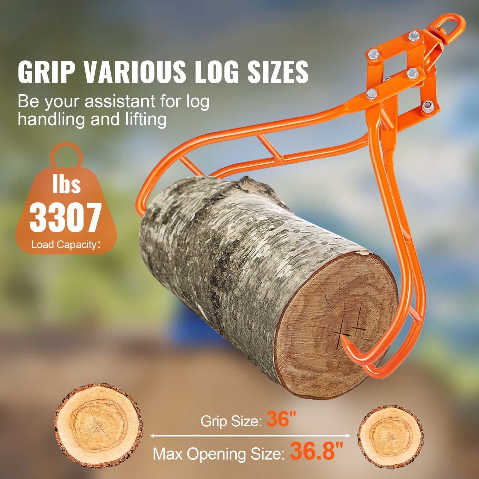 Four-Claw Timber Grapple for Log Handling