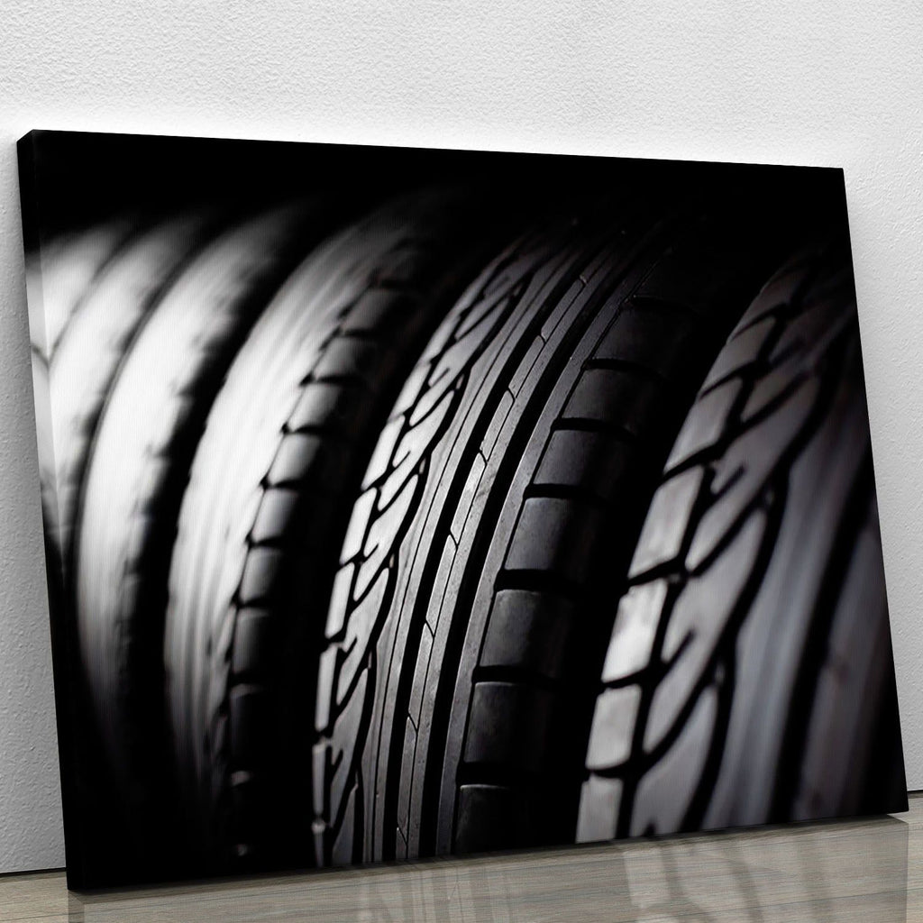 Tire Stack Automotive Canvas Print or Poster