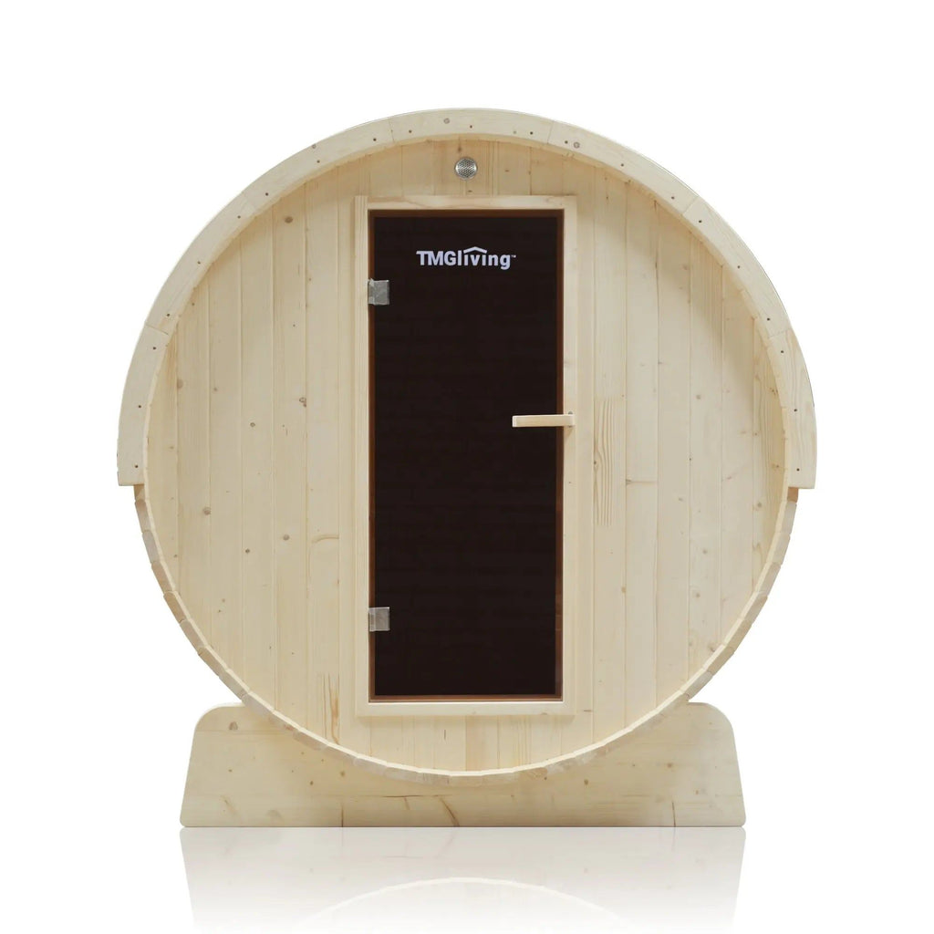 TMG-LSN41 Outdoor Barrel Sauna for a Private Backyard Retreat