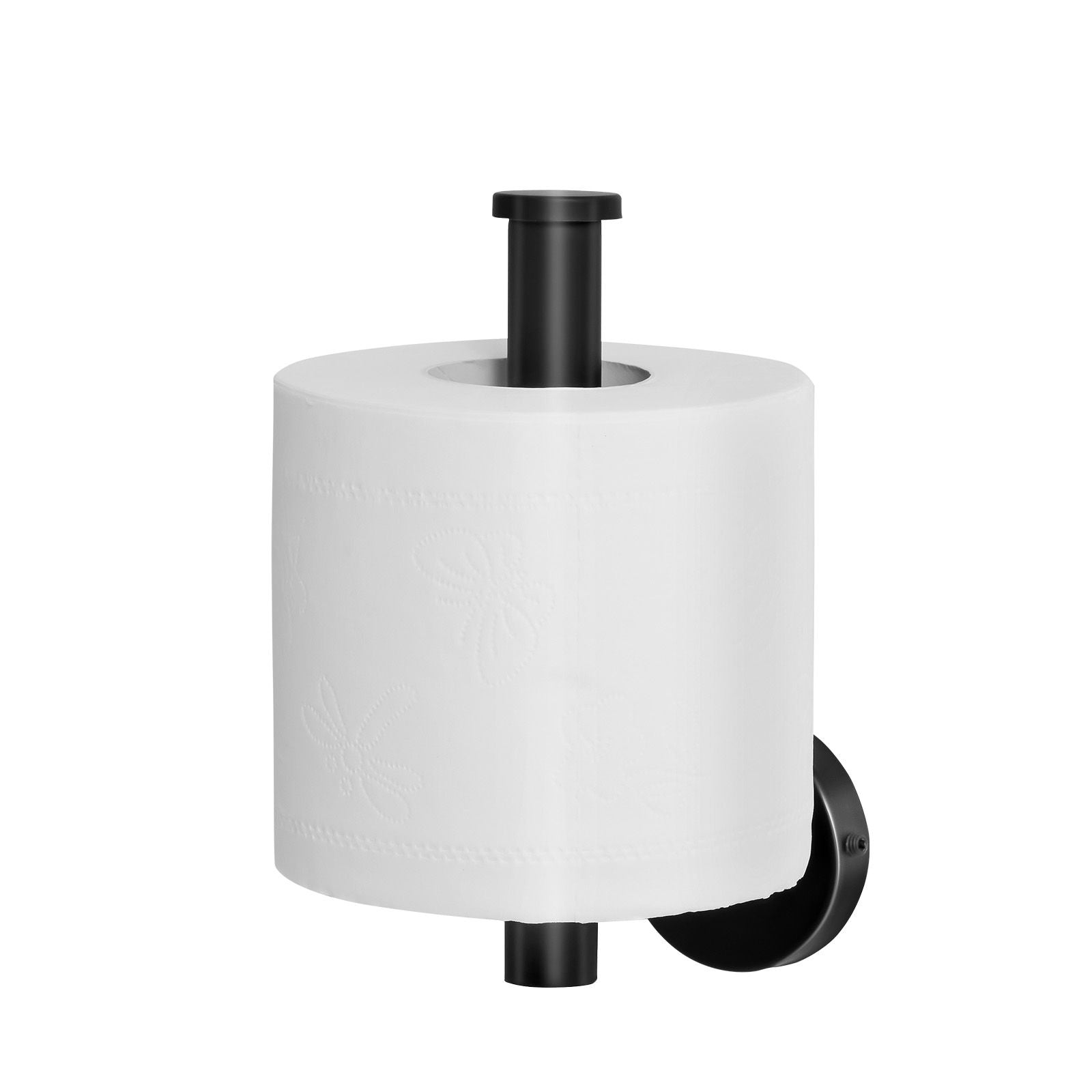 Wall Mounted Toilet Paper Holder with Anti-Fall End Cap