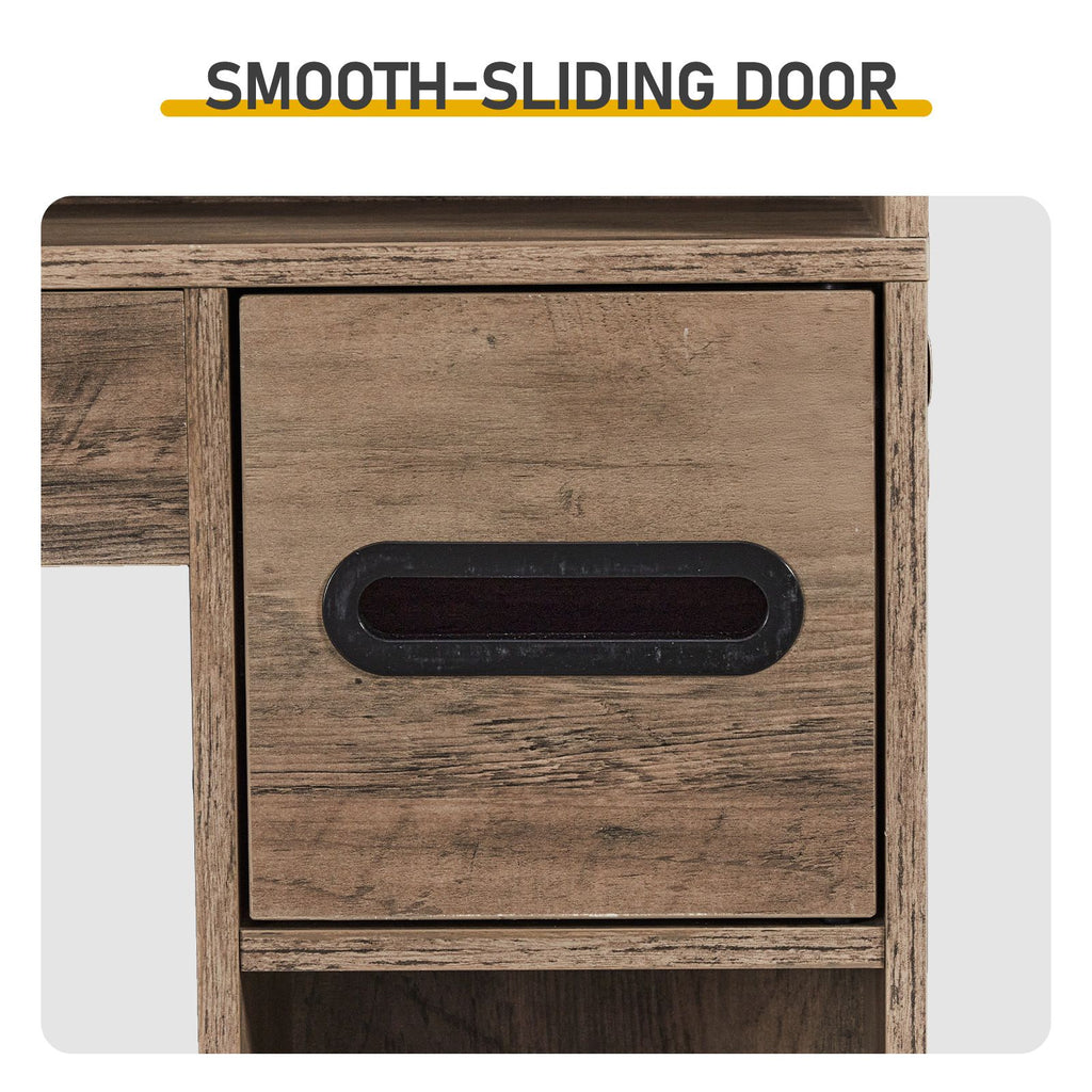Rustic Barn-Door Over-Toilet Storage Cabinet