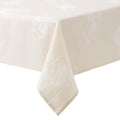 Light Taupe Tonal Floral Jacquard Tablecloth