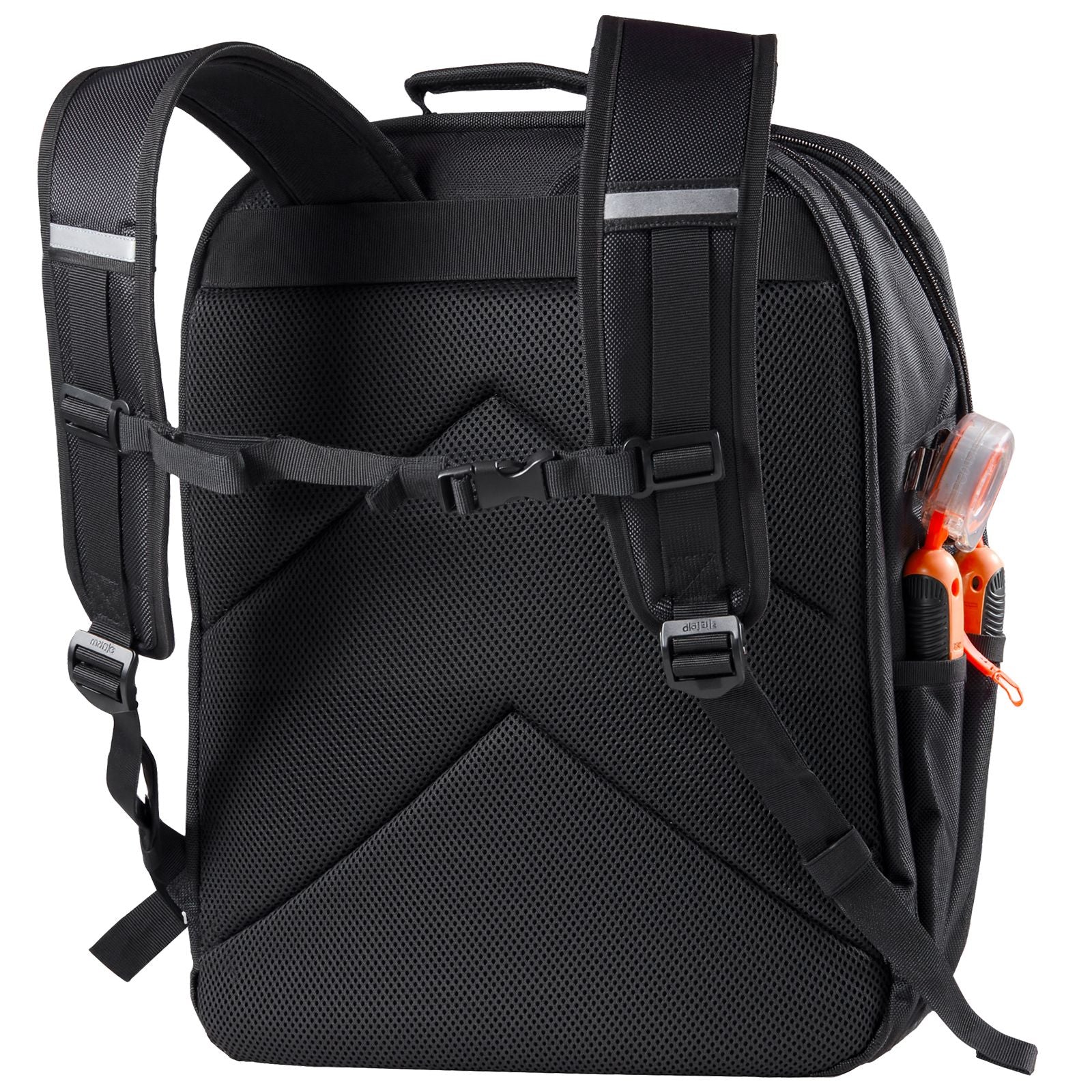 Tool Backpack, 45 Pockets, practical Tools Storage Organizer Work Bags with Laptop Compartment & Re