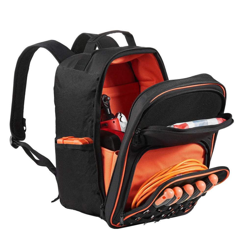 Tool Backpack, 49 Pockets, practical Tools Storage Organizer Work Bags with Laptop Compartment & Re