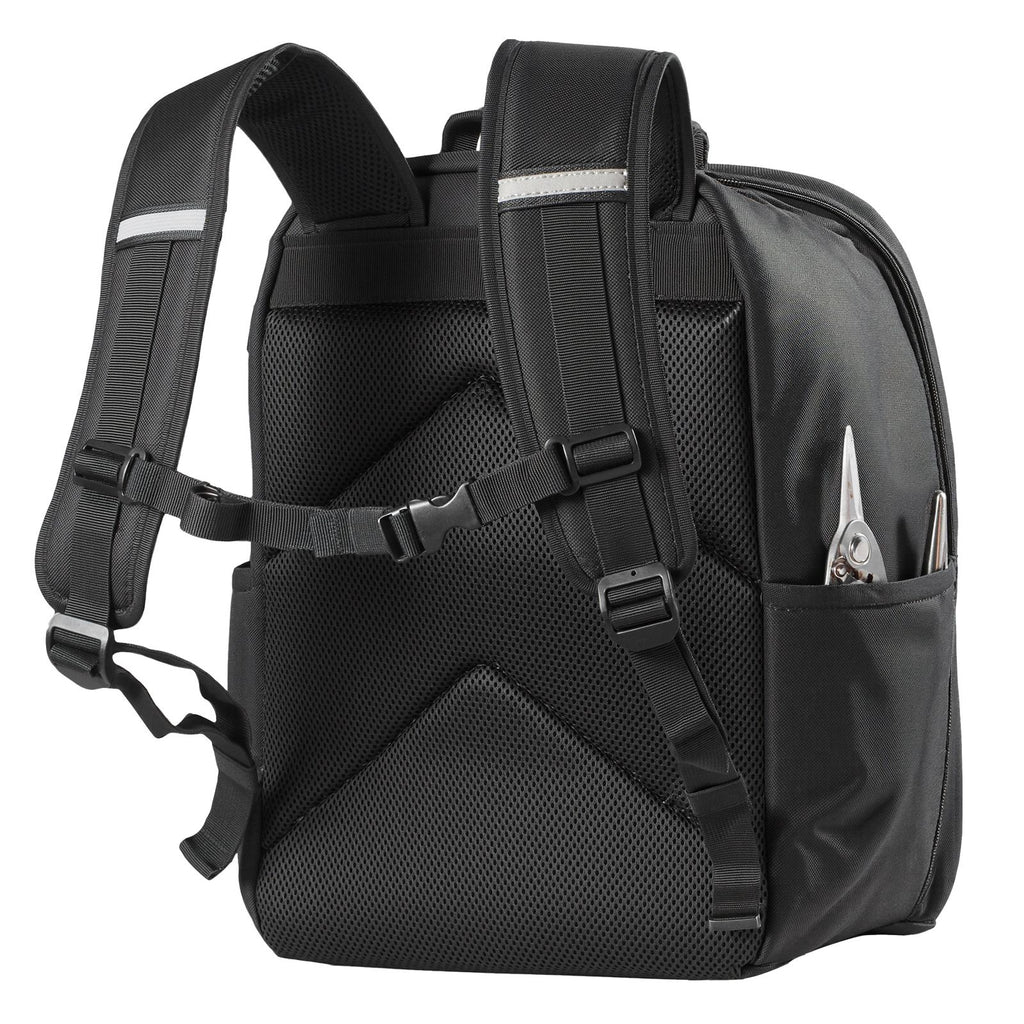 Tool Backpack, 49 Pockets, practical Tools Storage Organizer Work Bags with Laptop Compartment & Re