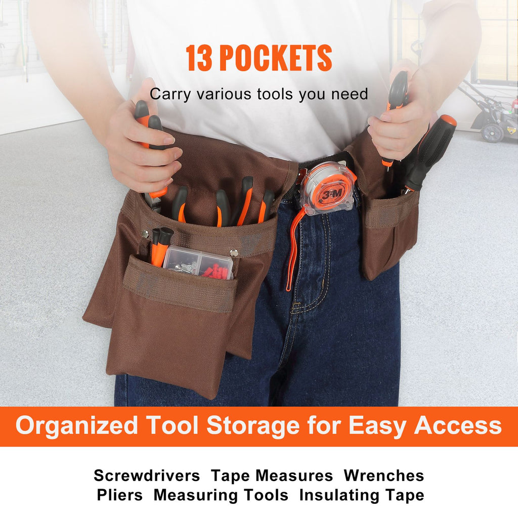 Comfortable and Adjustable Tool Belt with Customizable Storage