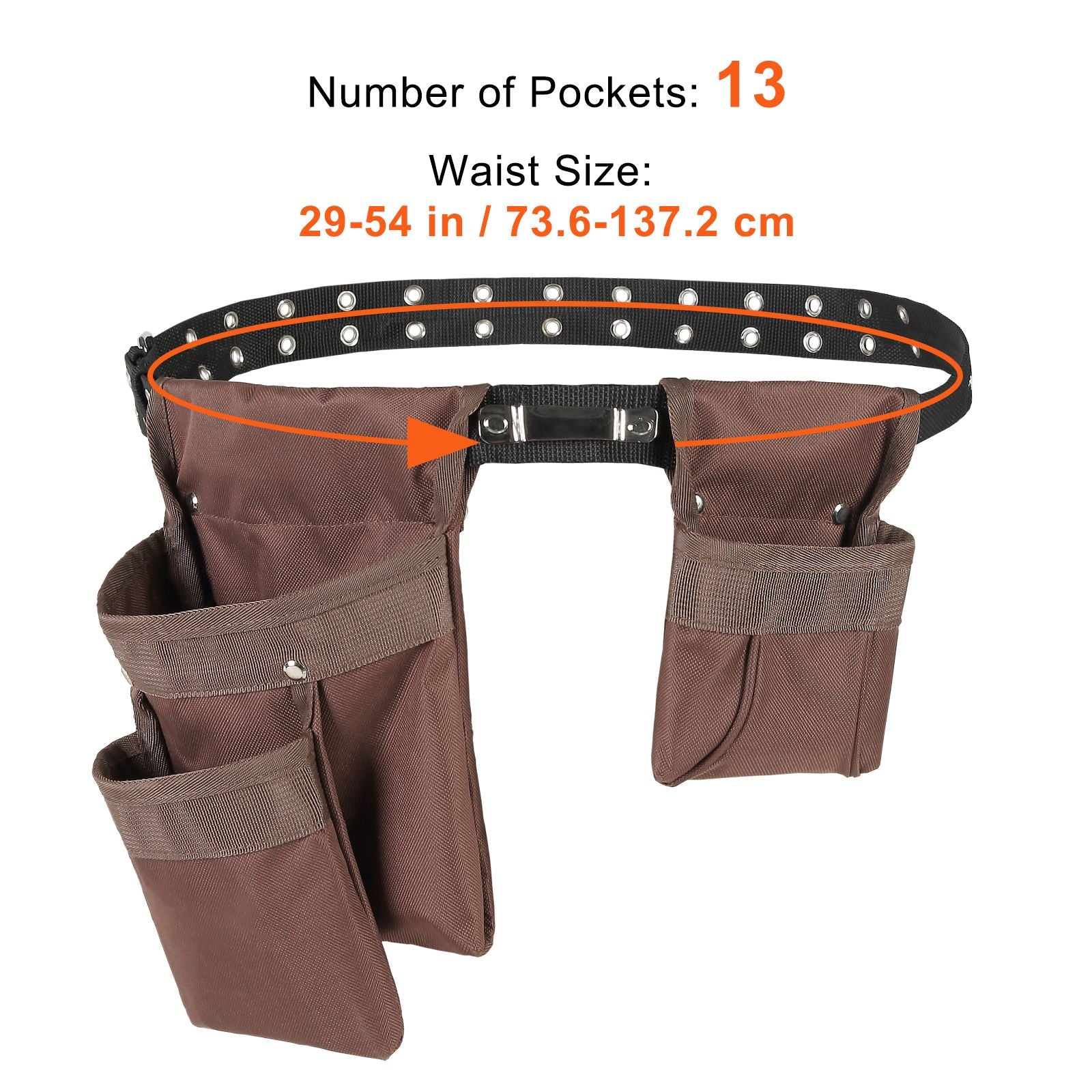 Comfortable and Adjustable Tool Belt with Customizable Storage