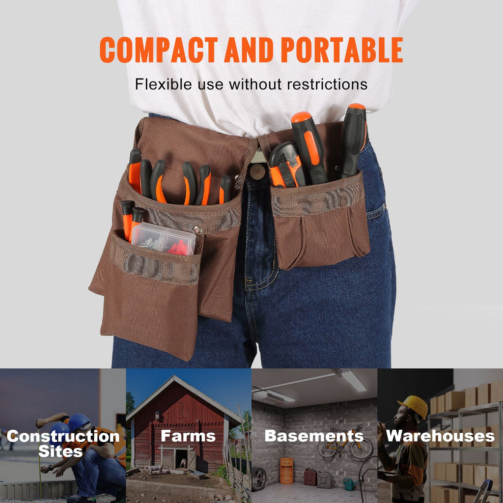 Comfortable and Adjustable Tool Belt with Customizable Storage