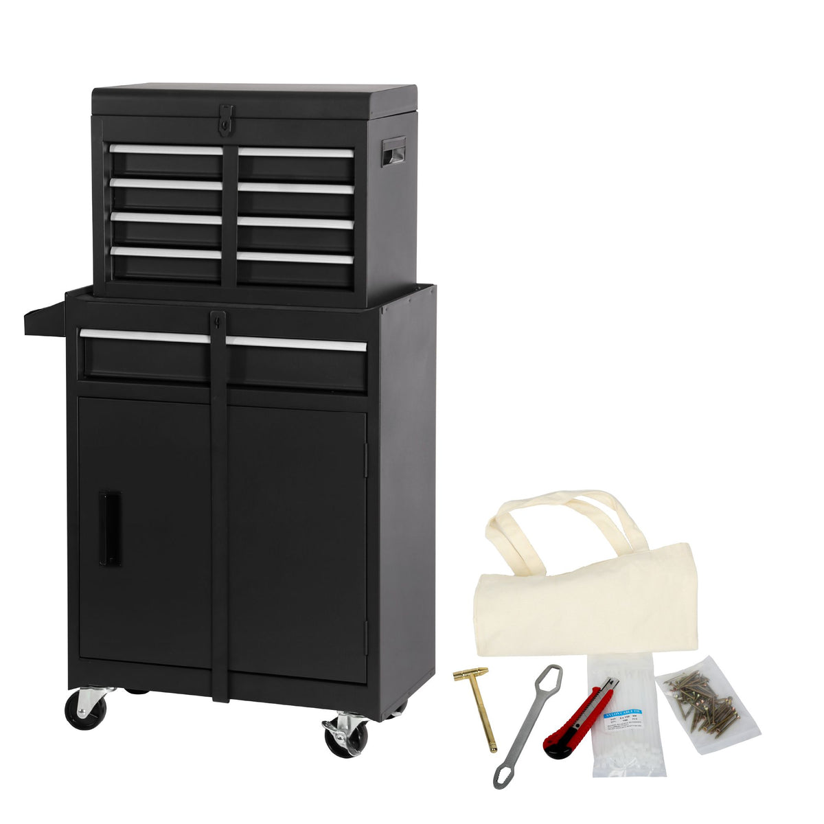 Rolling Tool Chest with Detachable Top Box
