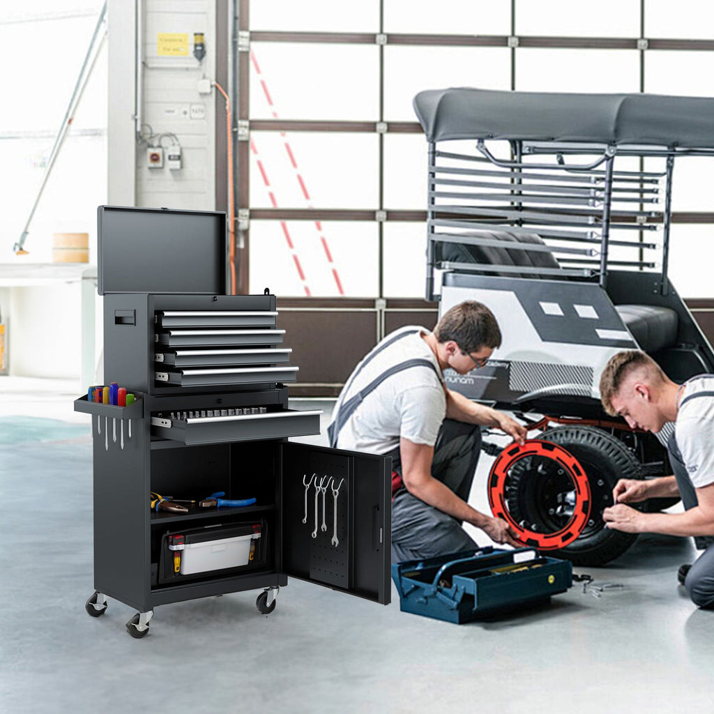 Rolling Tool Chest with Detachable Top Box