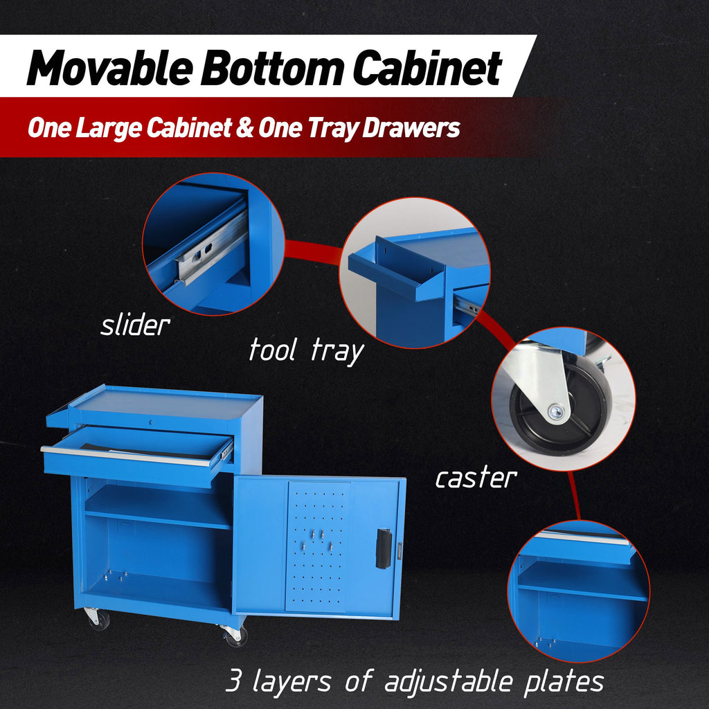Rolling Tool Chest with Detachable Top Box