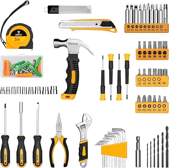 Cordless Drill and Home Repair Tool Kit
