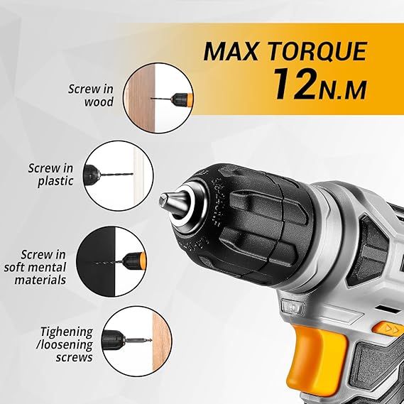 Cordless Drill and Home Repair Tool Kit