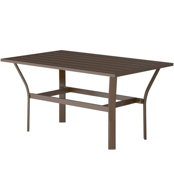Spacious Outdoor Coffee Table with Slatted Top and Easy Assembly