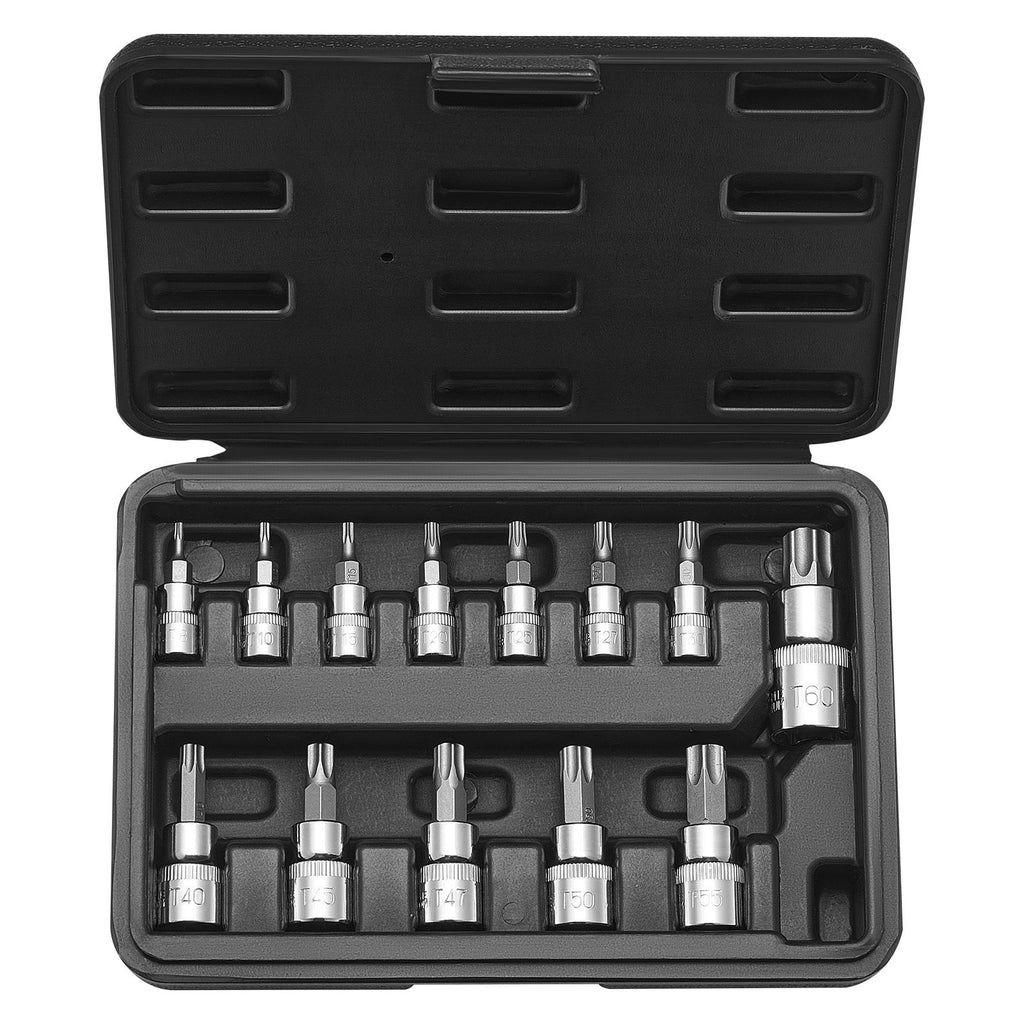 Clearly Marked Torx Bit Socket Set for Repair Work
