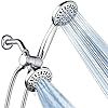 Total Chrome Premium 48-Setting 3-Way Shower Combo with Rain and Handheld