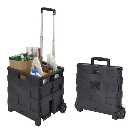 Collapsible Utility Cart with Extendable Handle and All-Terrain Wheels
