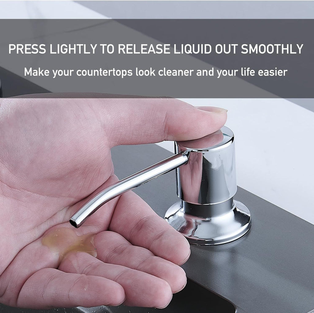 Touchless Waterfall Kitchen Faucet with Pull Down Sprayer & Soap Dispenser in Chrome