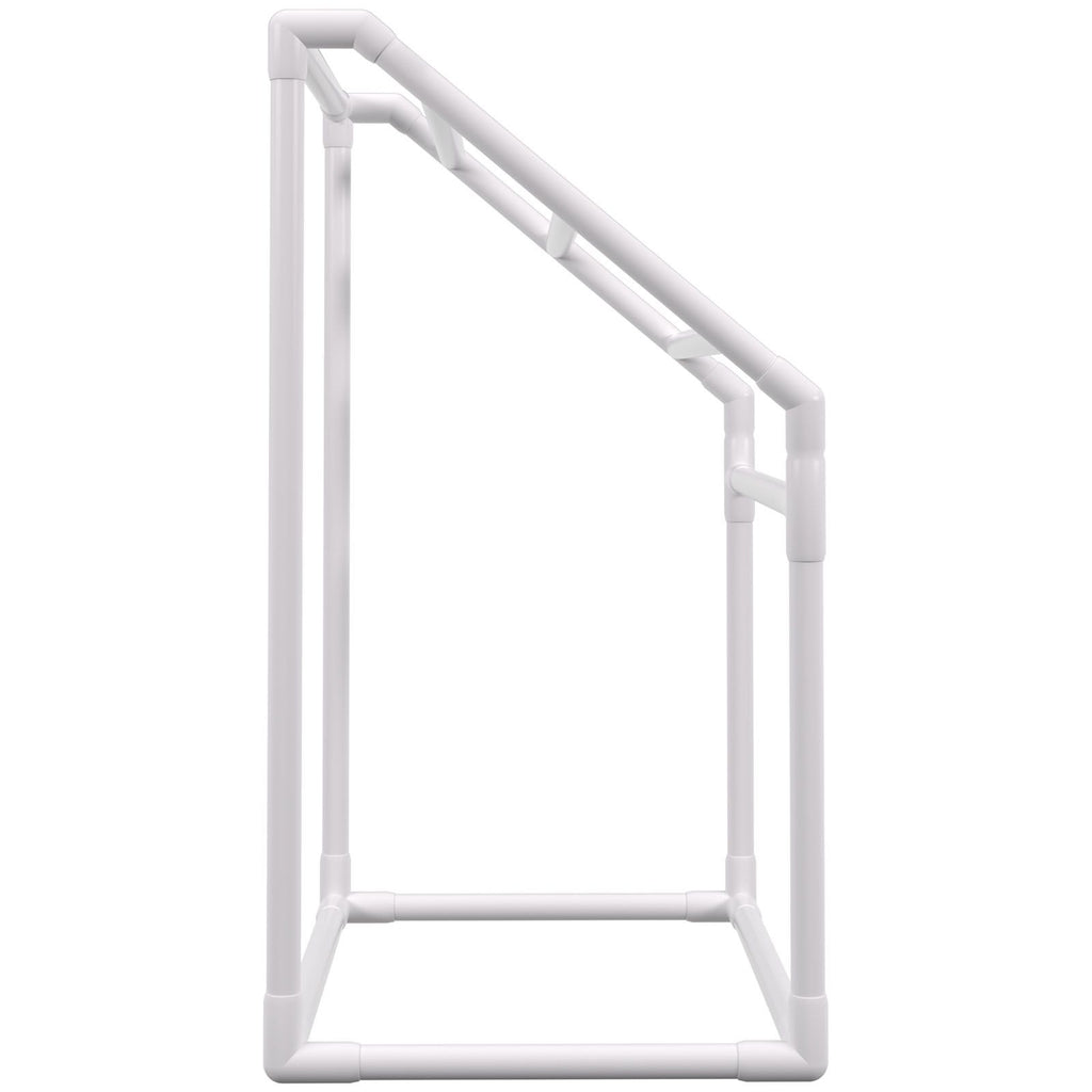 Freestanding Pool Towel Rack with Clips, Hook, and Mesh Bag