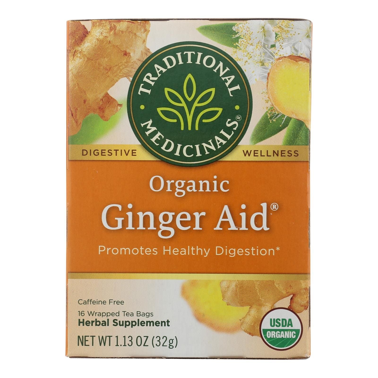 Organic Ginger Herbal Tea for Digestive Support