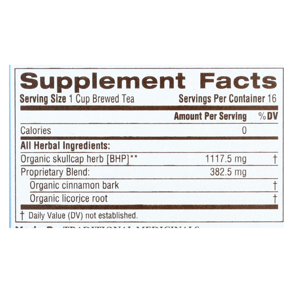 Traditional Medicinals Stress Ease Cinnamon Herbal Tea, Case of 6