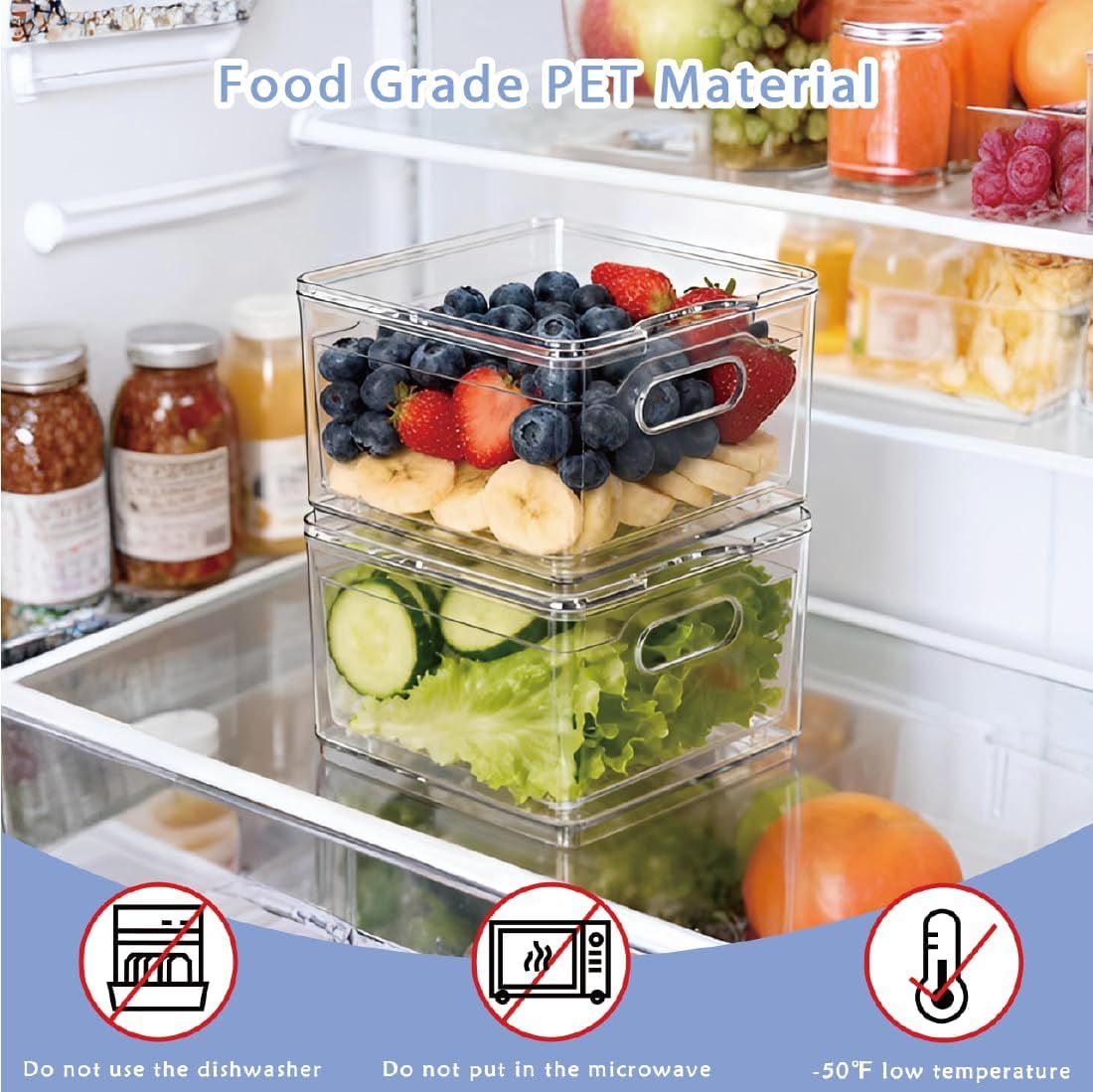 Square Fruit Washing and Storage Container Set