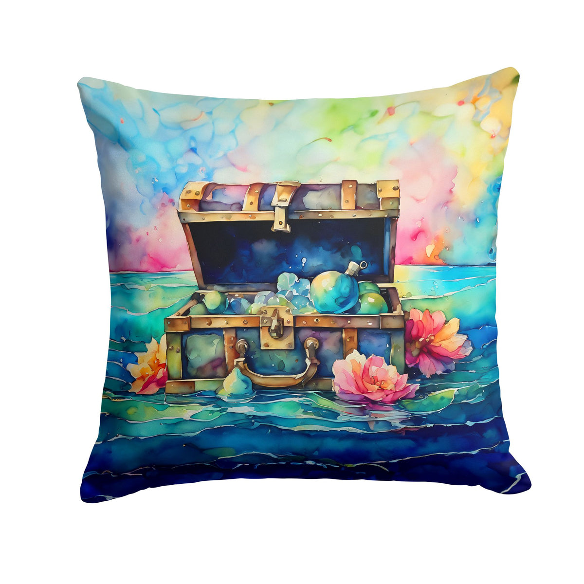 Treasure Chest Indoor-Outdoor Decorative Pillow