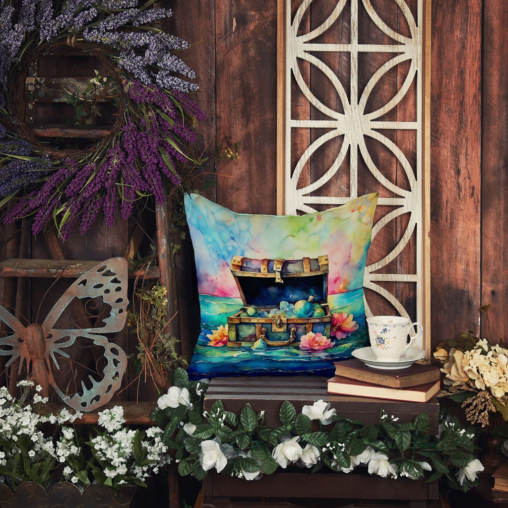 Treasure Chest Indoor-Outdoor Decorative Pillow