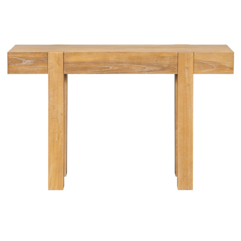 Rustic Minimalist Console Table with Natural Character