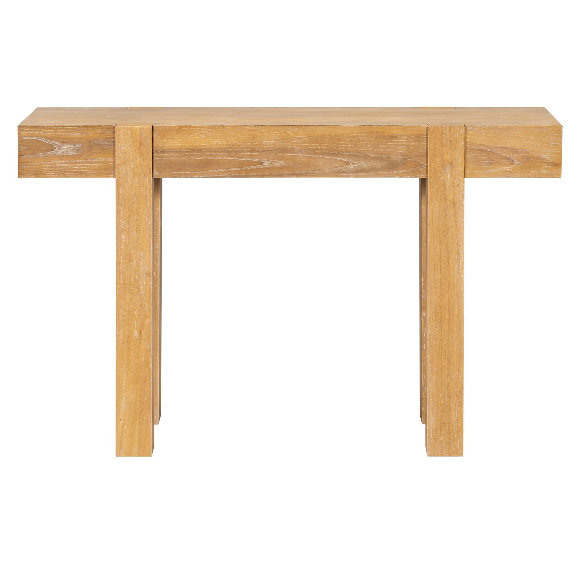 Rustic Minimalist Console Table with Natural Character