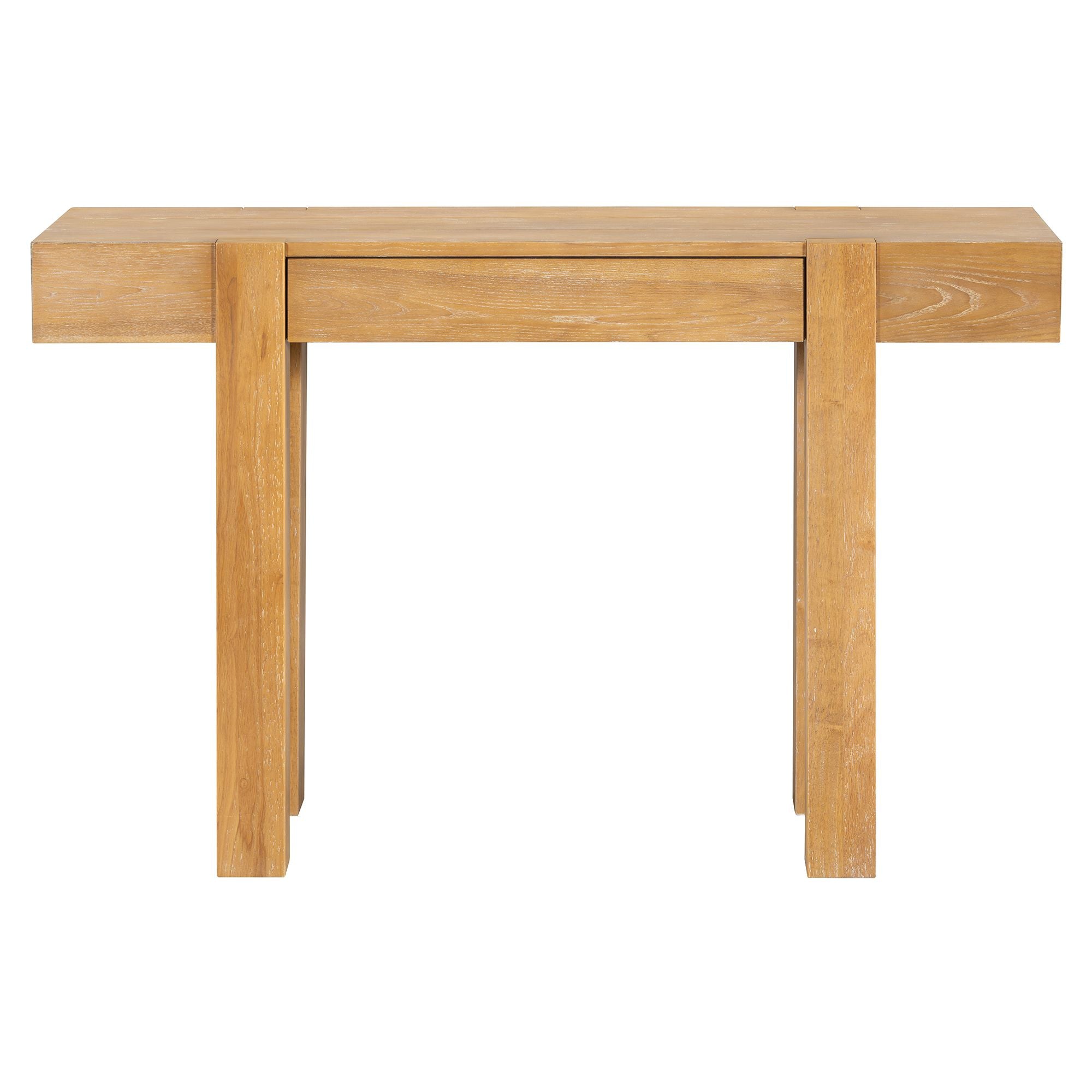 Rustic Minimalist Console Table with Natural Character
