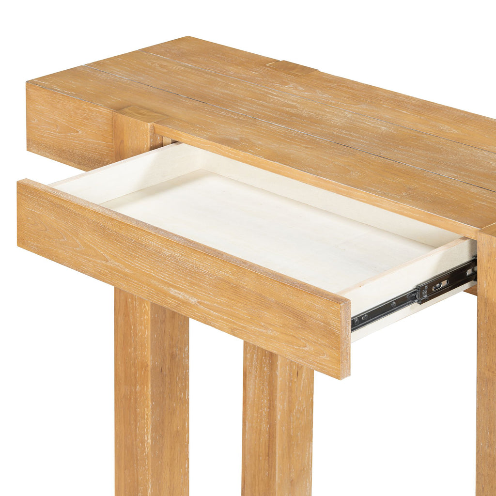 Rustic Minimalist Console Table with Natural Character