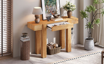 Rustic Minimalist Console Table with Natural Character