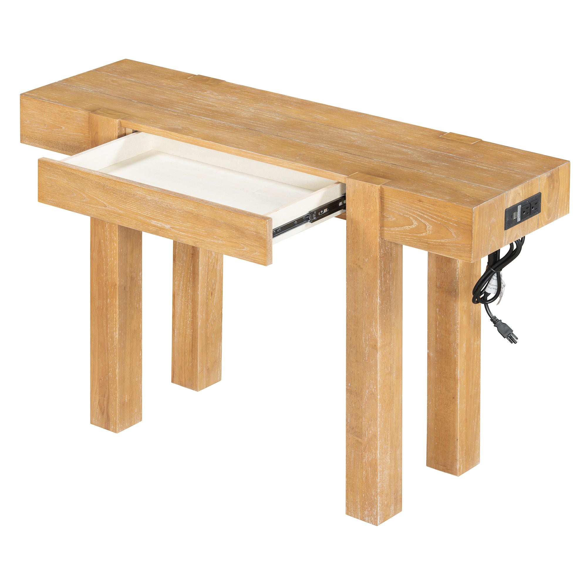 Rustic Minimalist Console Table with Natural Character