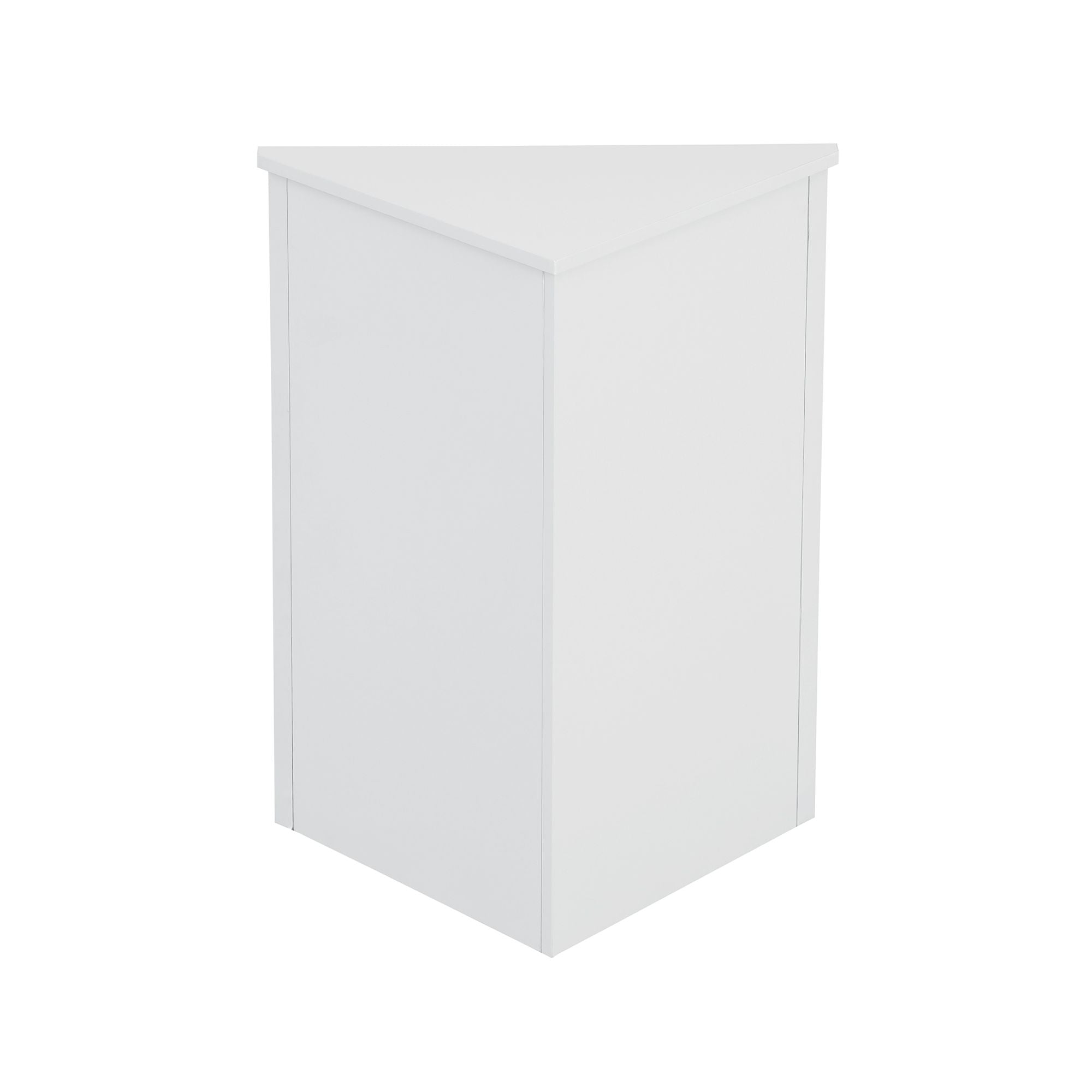 Triangle Bathroom Storage Cabinet with Adjustable Shelves – Freestanding Corner Cabinet