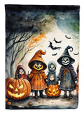 Trick or Treaters Halloween Garden Flag – Double-Sided, Weatherproof Outdoor Decor