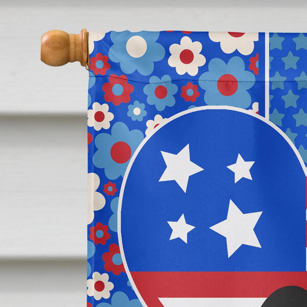 Tricolor Cavalier Spaniel USA Decorative House Flag