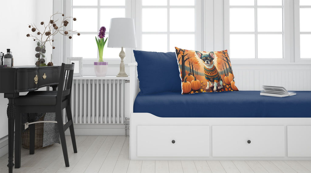 Tricolor Chihuahua Fall Standard Pillowcase Lightweight Super Soft Easy Care Decorative