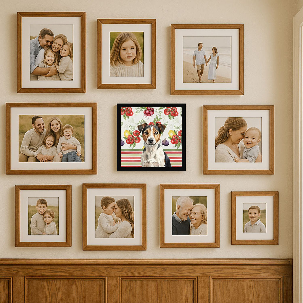 Tricolor Russell Terrier Vegetable Wall Art