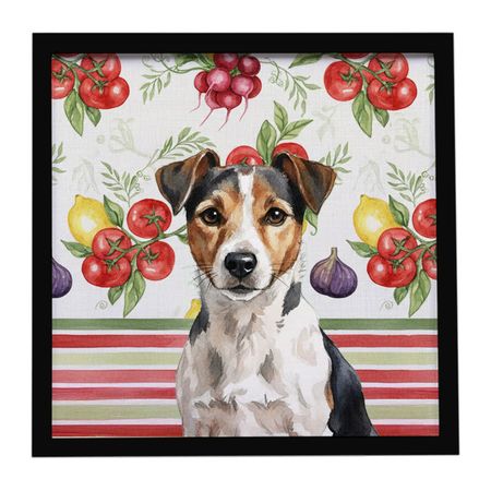 Tricolor Russell Terrier Vegetable Wall Art