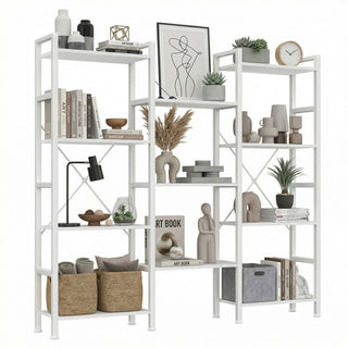 Modern Modular Bookcase with Open Display Shelves