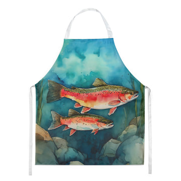 Full-Color Trout Artwork Bib Apron