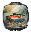 Trout Artwork Folding Compact Mirror