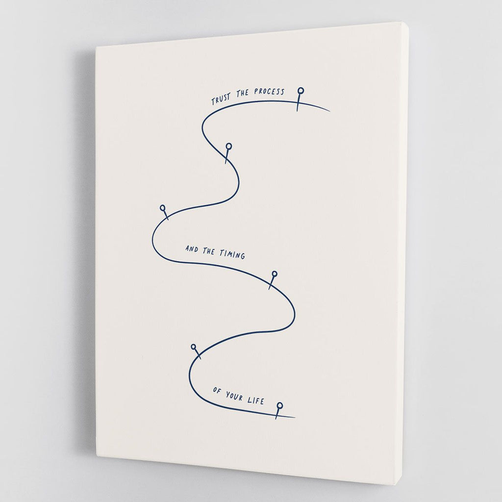 Trust the Process Motivational Wall Art
