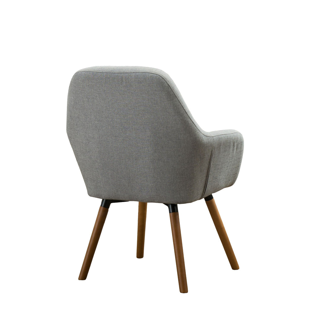Tuchico Contemporary Fabric Accent Chair with Tuck-Pleating