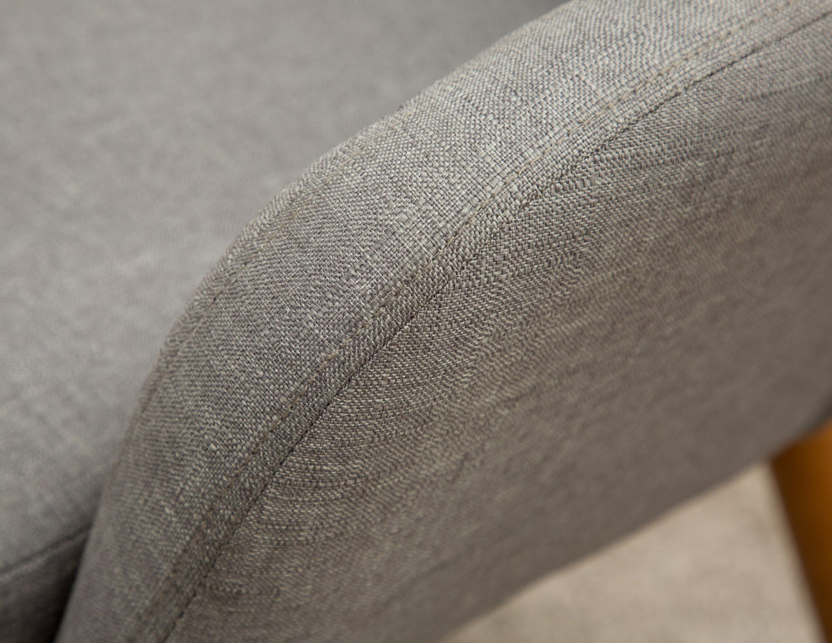 Tuchico Contemporary Fabric Accent Chair with Tuck-Pleating