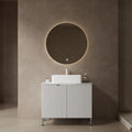 TURIO Bathroom Vanity with Sink, Freestanding Bathroom Storage Cabinet with 2 Doors