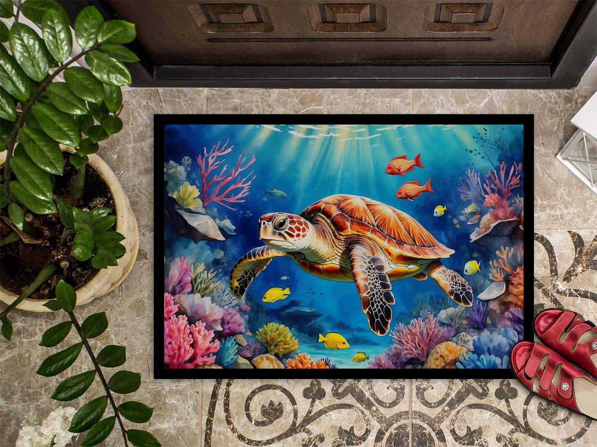 Turtle and Reefs Indoor-Outdoor Doormat