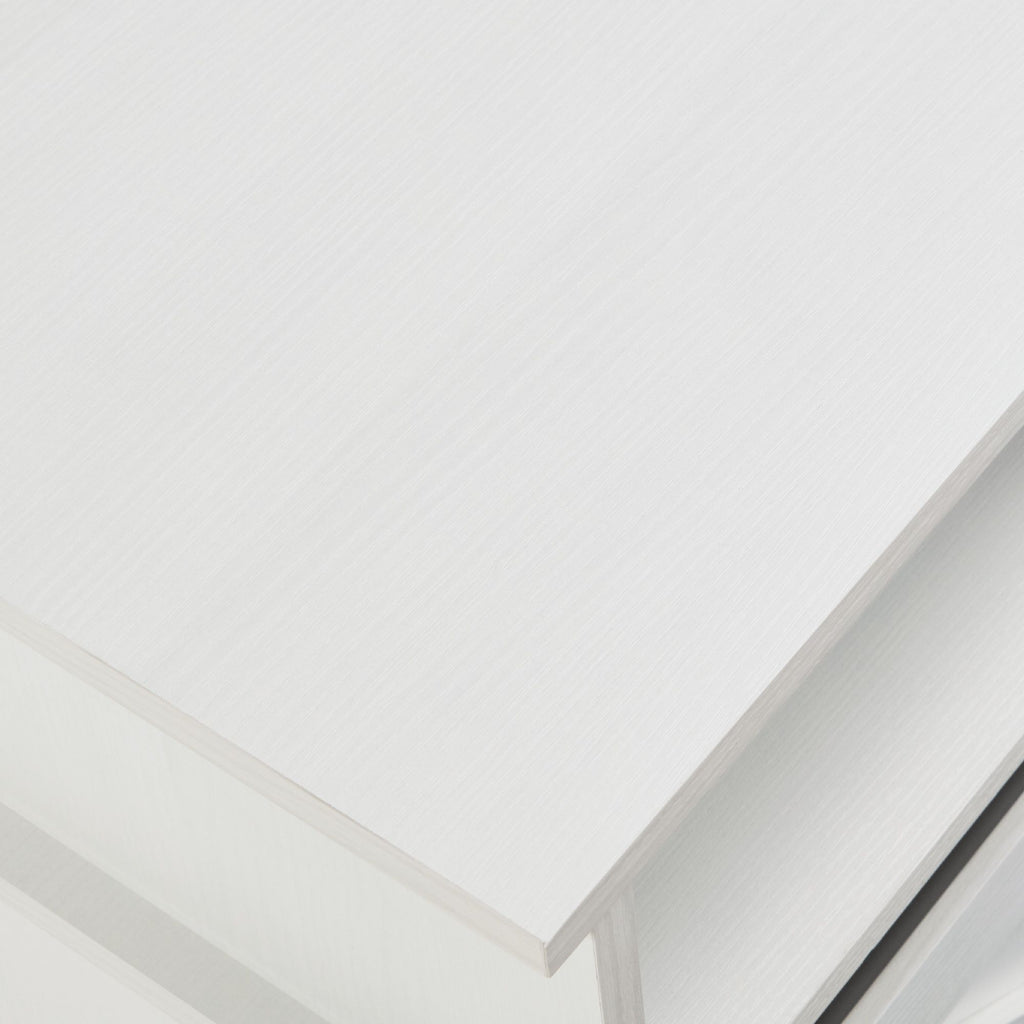 White Farmhouse TV Stand with Sliding Barn Doors